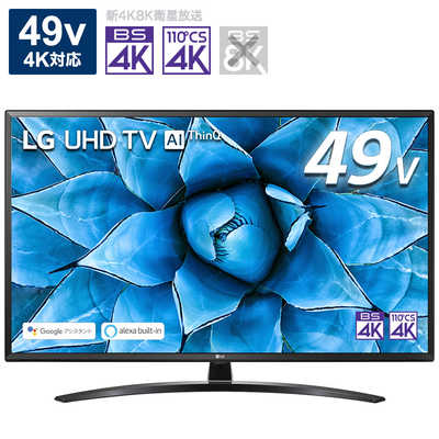 LG 49V型4K対応液晶テレビ[4Kチューナー内蔵/YouTube対応]ブラック