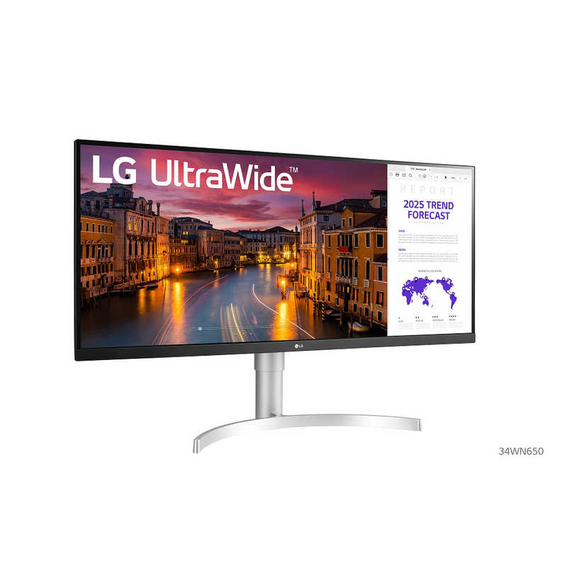 LG LG ウルトラワイドモニター [34型 /UltraWide FHD(2560×1080） /ワイド] 34WN650-W 34WN650-W