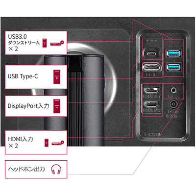 LG PCモニター Ergo ブラック [31.5型 /4K(3840×2160） /ワイド