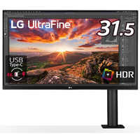 LG PCモニター Ergo ブラック [31.5型 /4K(3840×2160） /ワイド