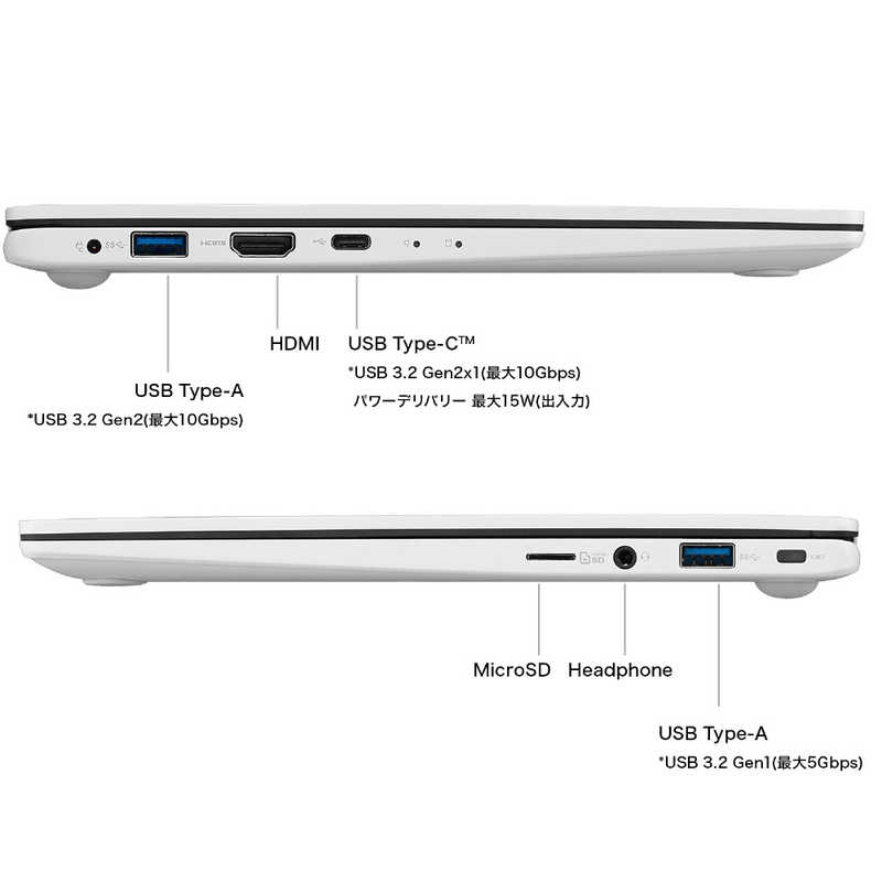 LG LG ノートパソコン Ultra PC ホワイト [13.3型/AMD Ryzen 7/SSD:512GB/メモリ:16GB/2021年1月モデル] 13U70P-GA74J1 13U70P-GA74J1
