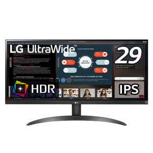 LG PCモニター UltraWide ブラック [29型 /UltraWide FHD(2560×1080） /ワイド] 29WP500-B