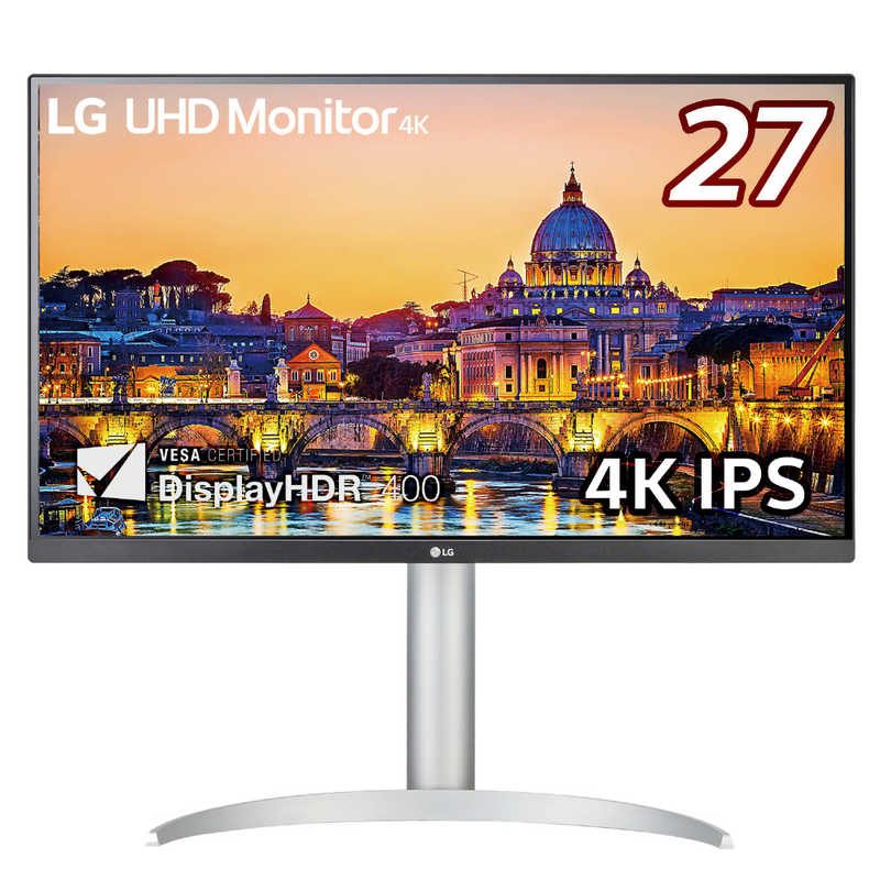 LG LG PCモニター LG UHD Monitor 4K ホワイト [27型 /4K(3840×2160） /ワイド] 27UP650-W 27UP650-W
