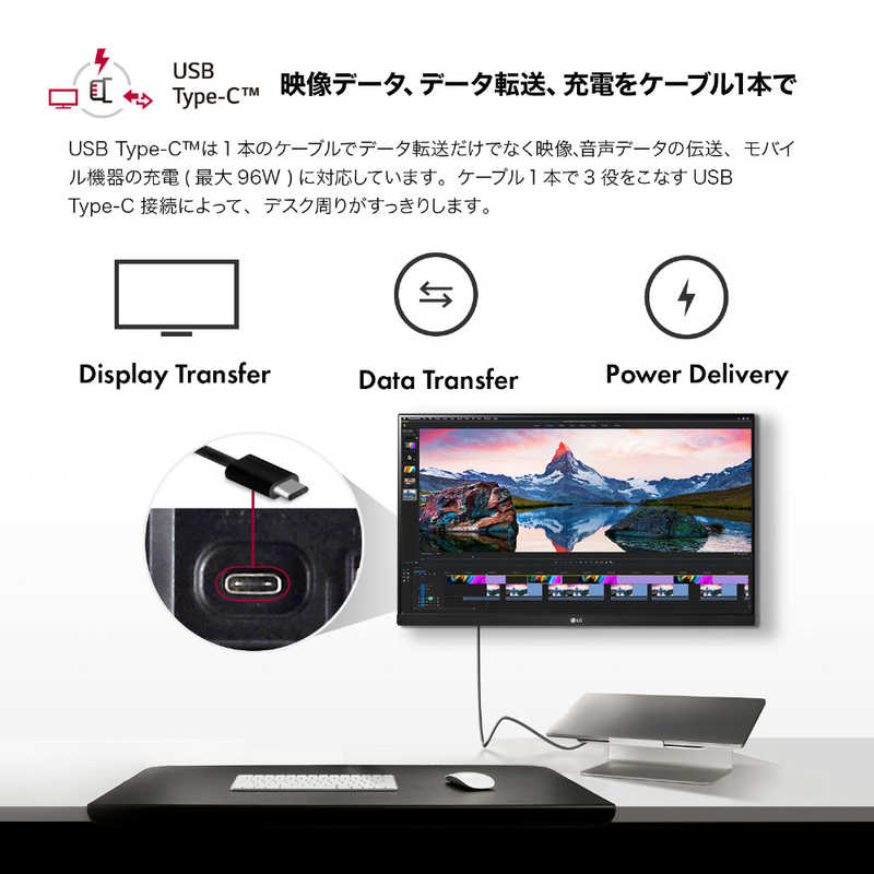 LG LG PCモニター ホワイト [31.5型 /4K(3840×2160） /ワイド] 32UP550-W 32UP550-W