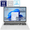 LG ノートパソコン gram クオーツシルバー [17.0型 /intel Core i7 /メモリ：16GB /SSD：1TB /2021年11月] 17Z95PKA79J
