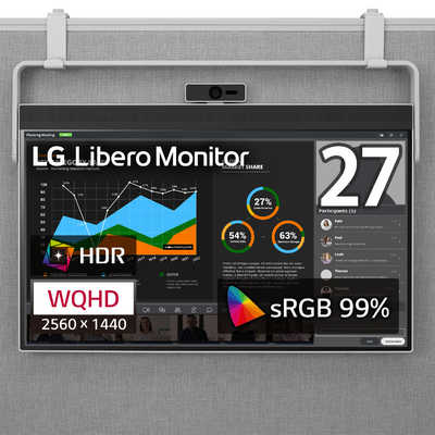LG PCモニター＋ウェブカメラ Libero Monitor [27型 /WQHD(2560