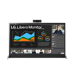 LG PCモニター＋ウェブカメラ Libero Monitor [27型 /WQHD(2560×1440） /ワイド] 27BQ70QC-S