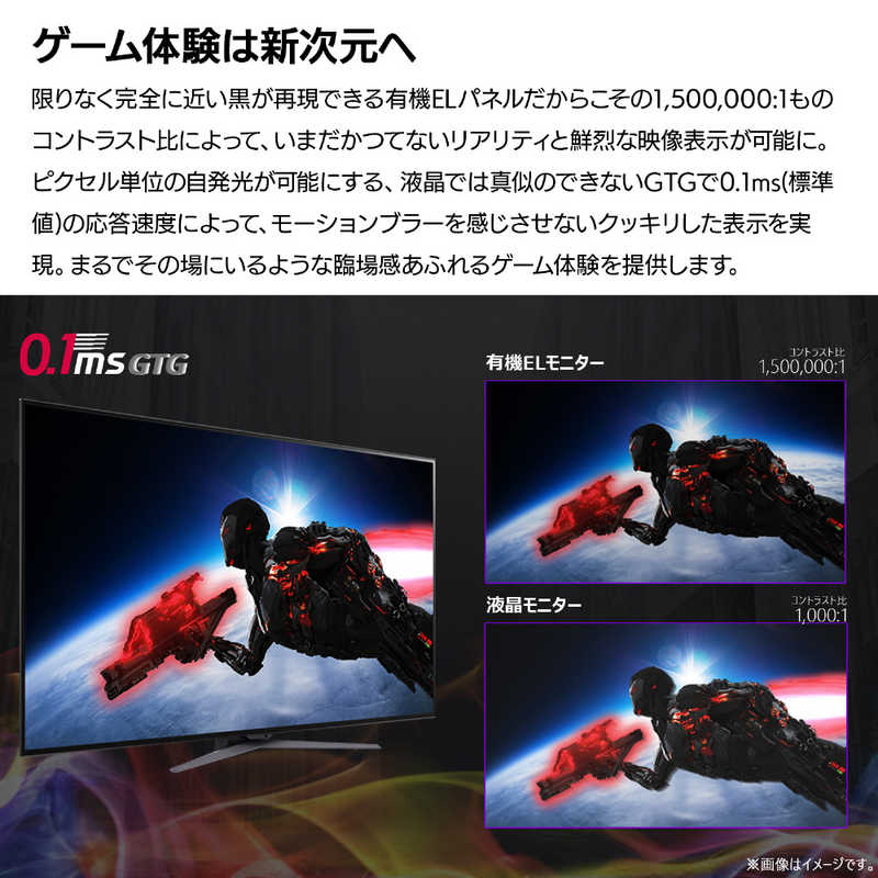LG LG ゲーミングモニター UltraGear [48型 /有機EL 4K(3840×2160) /ワイド] 48GQ900-B 48GQ900-B