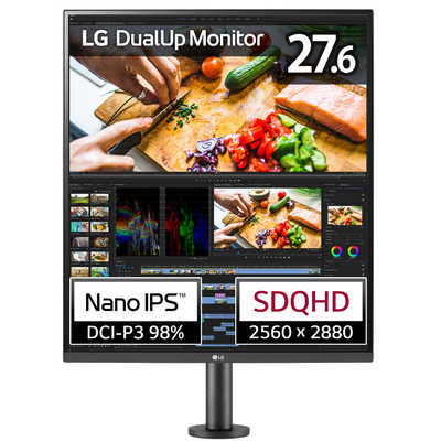 LG PCモニター DualUp Monitor ブラック [27.6型 /SDQHD(2560×2880 