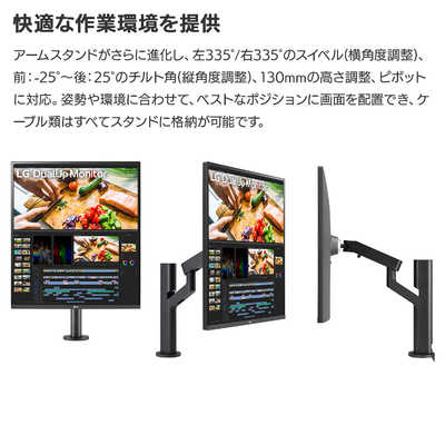 LG PCモニター DualUp Monitor ブラック [27.6型 /SDQHD(2560×2880  
