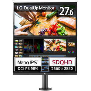 LG PCモニター DualUp Monitor ブラック [27.6型 /SDQHD(2560×2880） /ワイド] 28MQ780-B