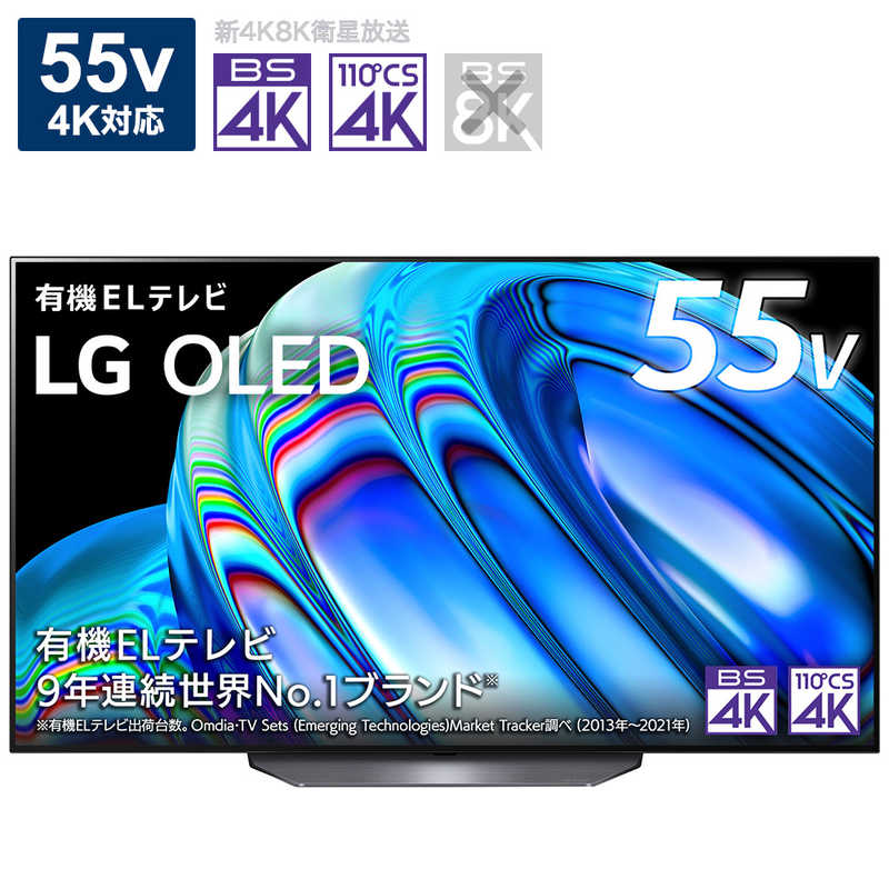 LG LG 有機ELテレビ 55V型 4Kチューナー内蔵 OLED55B2PJA OLED55B2PJA