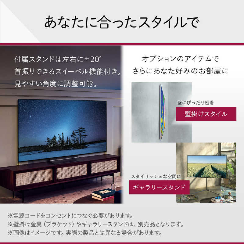 LG LG 有機ELテレビ 65V型 4Kチューナー内蔵 OLED65G2PJA OLED65G2PJA
