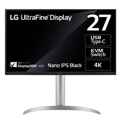 LG PCモニター ブラック [27型 /4K(3840×2160） /ワイド] 27UQ850-W の