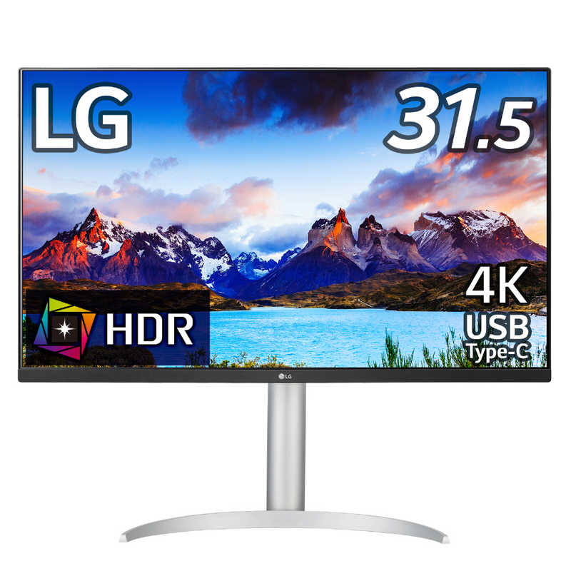 LG LG PCモニター ホワイト [31.5型 /4K(3840×2160） /ワイド] 32UP550N-W 32UP550N-W