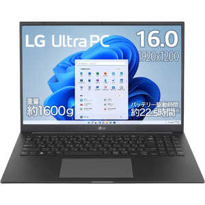 LG Ultra PC 16.0インチ高性能モバイルノートパソコン チャコールグレー 16U70Q-KR53J1