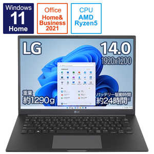 LG Ultra PC 14.0インチ高性能モバイルノートパソコン チャコールグレー 14U70Q-GR55J1