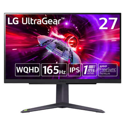 ディスプレイ・モニター本体 UltraGear 27GR75Q-B LG ゲーミングモニター UltraGear ［27型 /WQHD(2560×1440) /ワイド