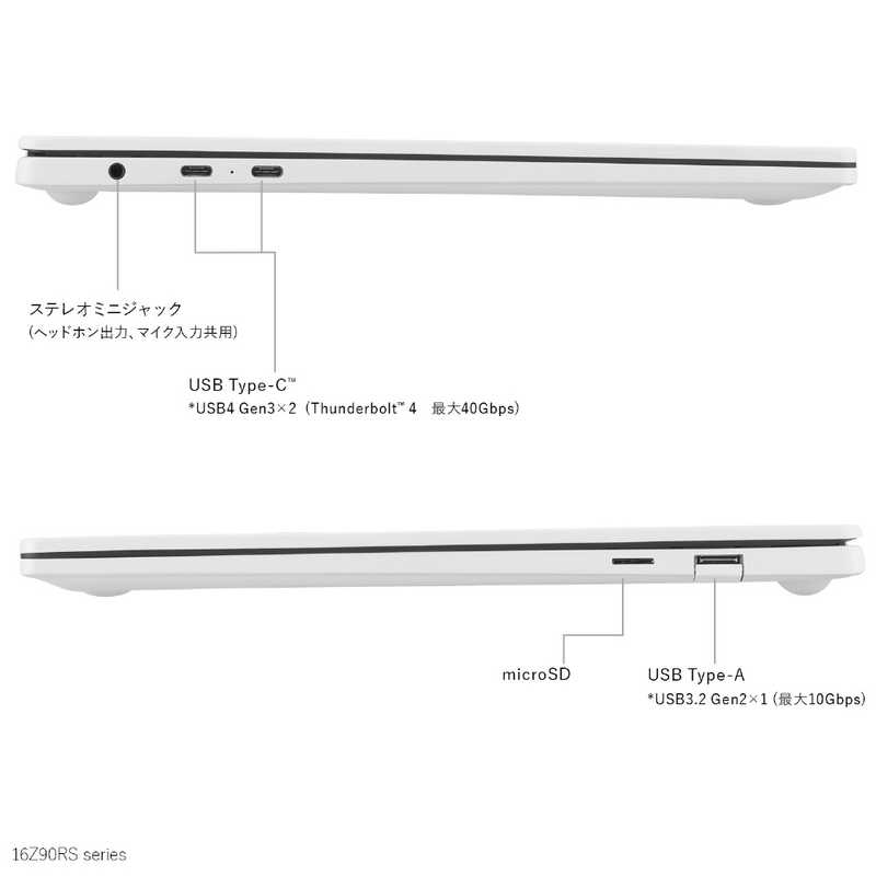 LG LG ノートパソコン LG gram オーロラホワイト 16Z90RS-KA76J 16Z90RS-KA76J