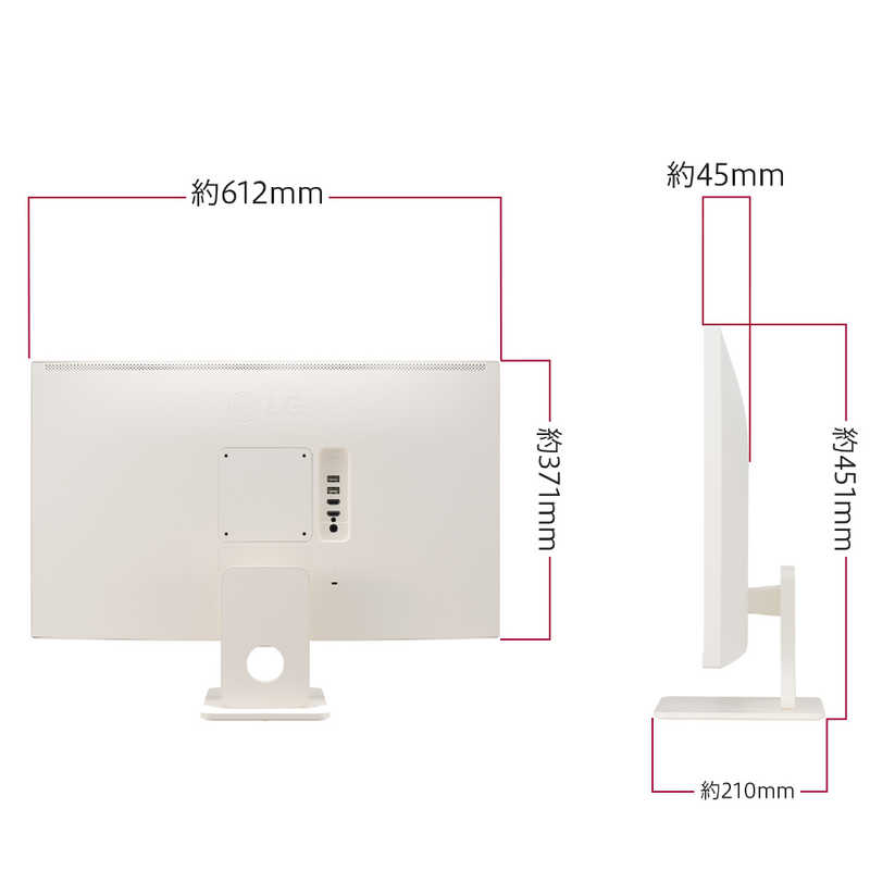 LG LG HDMI接続 PCモニター SMART Monitor ［27型 /フルHD(1920×1080) /スクエア］ ホワイト 27SR50F-W 27SR50F-W