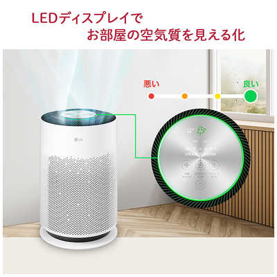 LG 空気清浄機 PuriCare Pet Hit 空気清浄:37畳まで PM2.5対応 