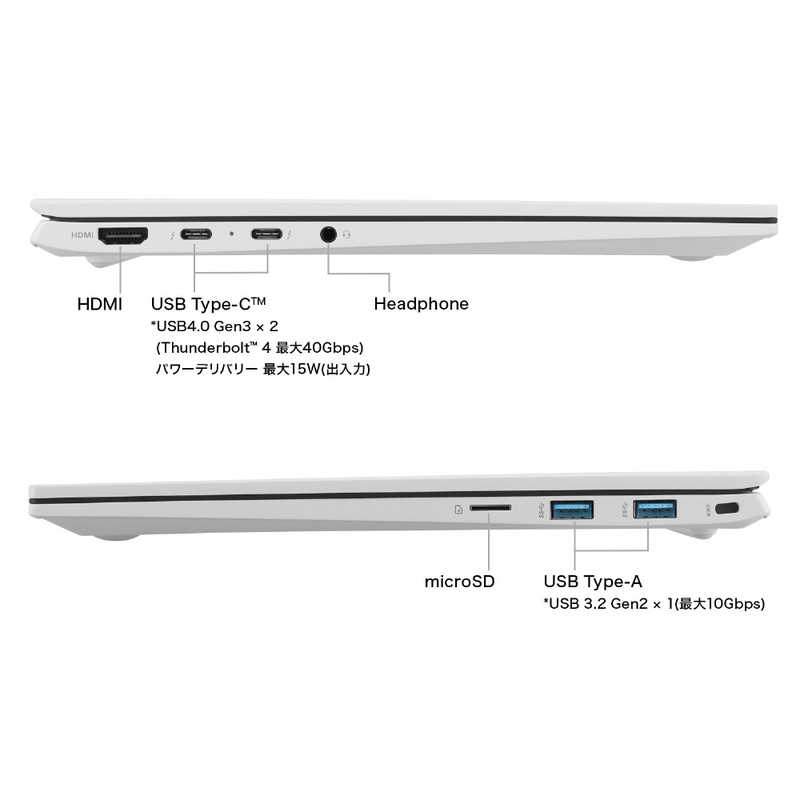LG LG ノートパソコン gram ［14.0型 Win11 Home Core i3 メモリ：8GB SSD：256G ］ スノーホワイト 14Z90Q-GR30J 14Z90Q-GR30J