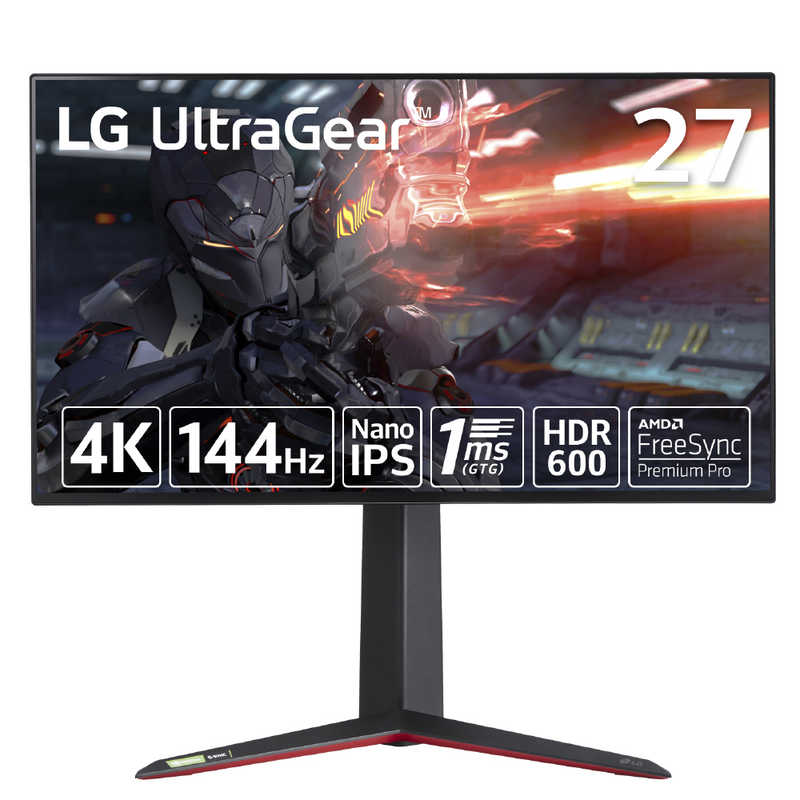 LG LG ゲーミングモニター UltraGear ［27型 /4K(3840×2160) /スクエア］ ブラック 27GP95RP-B 27GP95RP-B