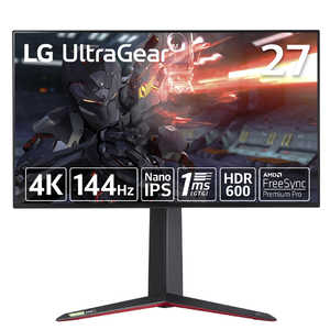 LG ゲーミングモニター UltraGear [27型 /4K(3840×2160） /ワイド]  ブラック 27GP95RP-B