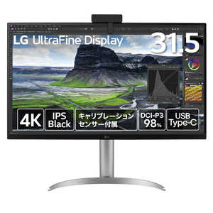 LG USB-C接続 PCモニター ［32型 /4K(3840×2160) /ワイド］ ブラック 32UQ85RV-W