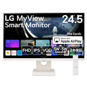 LG PC˥ MyView Smart Monitor 24.5 /եHD(19201080) /磻ɡ ۥ磻 25SR50F-W