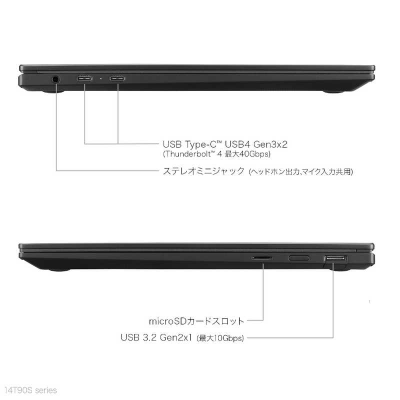 LG LG ノートパソコン gram 2in1 [14.0型 /Win11 Home /Core Ultra 5 /メモリ：16GB /SSD：512GB /英語版キーボード] 14T90S-MA55J 14T90S-MA55J