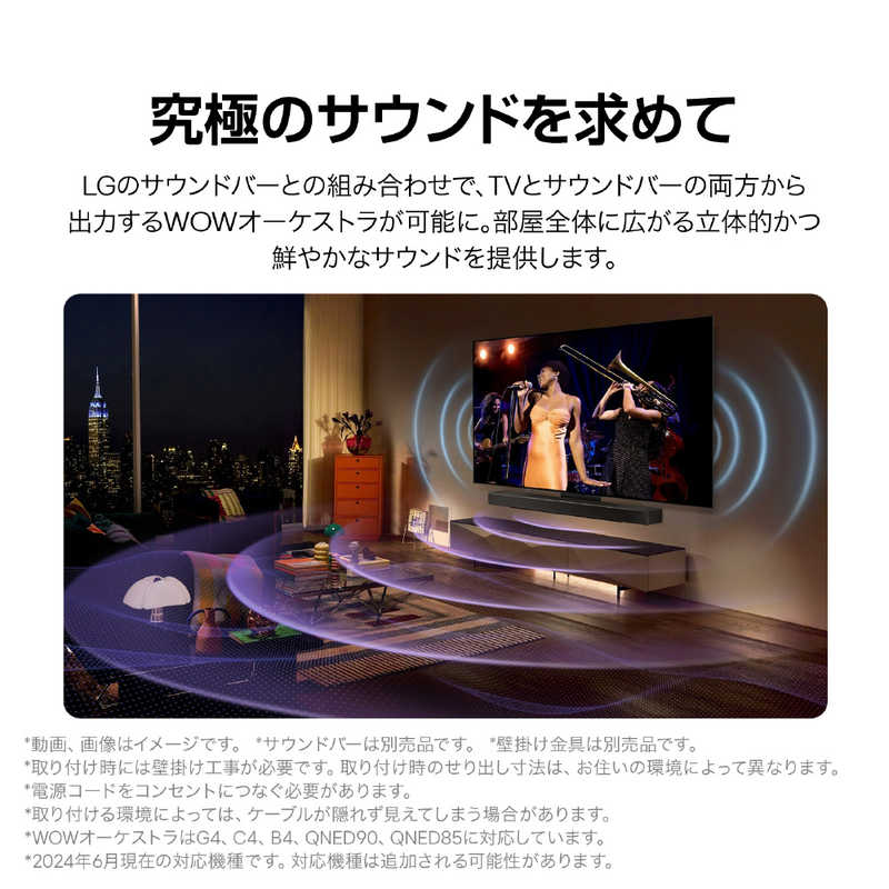 LG LG 有機ELテレビ [55V型 /Bluetooth対応 /4K対応 /BS・CS 4Kチューナー内蔵 /YouTube対応] OLED55C4PJA OLED55C4PJA