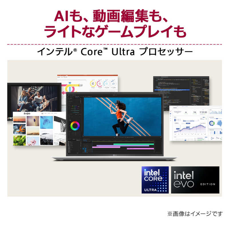 LG LG ノートパソコン gram [14.0型 /Windows11 Home /intel Core Ultra 7 /メモリ：16GB /Office HomeandBusiness] 14Z90S-MA78J2 14Z90S-MA78J2