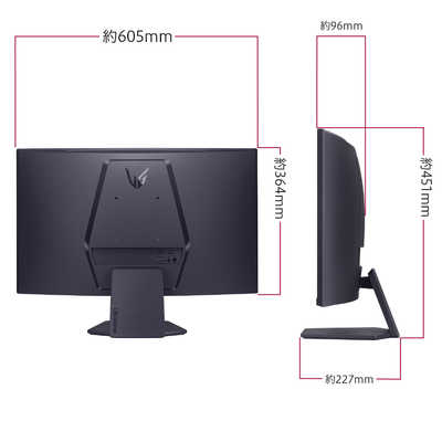 【山猫】LG ゲーミングモニター 27GS60QC-B 27