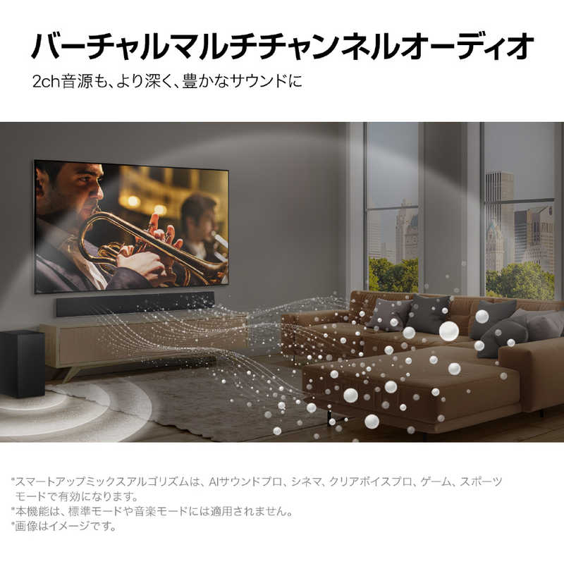 LG LG サウンドバー  ハイレゾ対応 DolbyAtmos対応 Wi-Fi対応 Bluetooth対応 SG10TY SG10TY