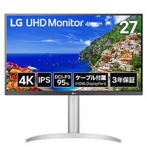 LG PC˥ 27 /4K(38402160) /磻ɡ ۥ磻 27UP650K-W