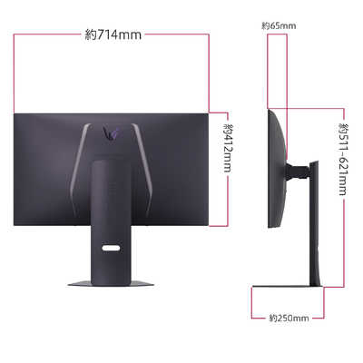 LG ゲーミングモニター 32GS95UV-B UltraGear OLED ［31.5型 /有機EL