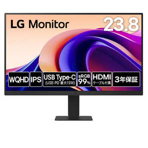USB-C接続 PCモニター Monitor ［23.8型 /WQHD(2560×1440) /ワイド］ LG Monitor 24U631A-B