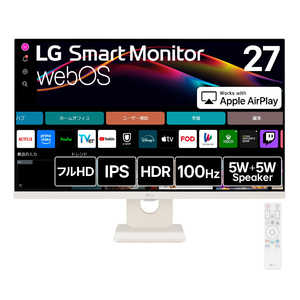 LG PCj^[ Smart Monitor m 27^ / tHD(1920×1080) / Ch n 27U511SA-W