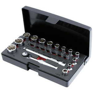 スエカゲツール Pro-Auto 1/4DR.23PCソケットセット PA223SS スエカゲツール Pro-Auto 1/4DR.23PCソケットセット PA223SS