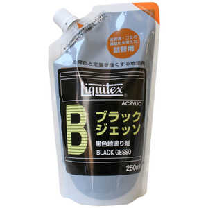 リキテックス アクリル絵具 ブラックジェッソ 250mL 詰替用パック 16252025 リキテックス アクリル絵具 ブラックジェッソ 250mL 詰替用パック 16252025
