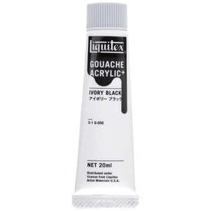 リキテックス アクリル絵具 ガッシュプラス 20mL 056 アイボリー ブラック 15821056 リキテックス アクリル絵具 ガッシュプラス 20mL 056 アイボリー ブラック 15821056