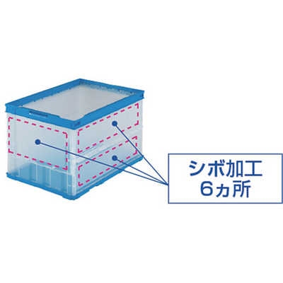 トラスコ中山 薄型折りたたみコンテナ 50L グレー TRO50B の通販