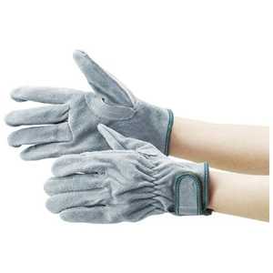 トラスコ中山 オイル加工革手袋 マジック式 フリーサイズ TYK717PW