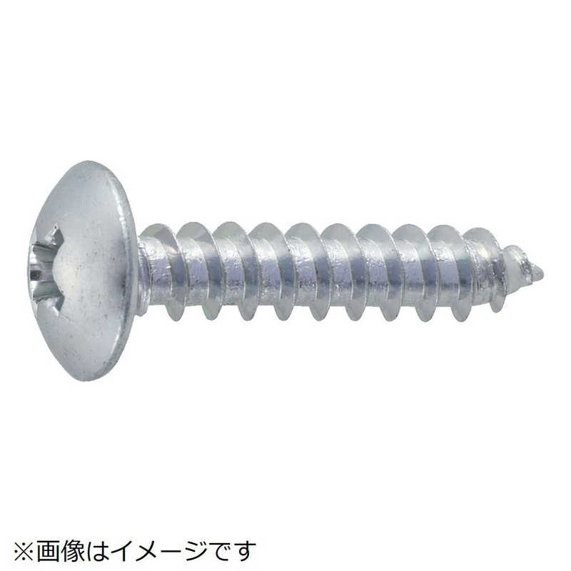 トラスコ中山 セール 登場から人気沸騰 トラス頭タッピングねじ 三価白 4635 17本入 M6x35