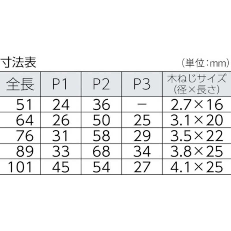 トラスコ中山 トラスコ中山 スチール製厚口蝶番 シルバー塗装仕上げ 全長51mm 88851SV (1袋10個) 88851SV (1袋10個)