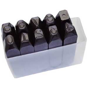 トラスコ中山 数字刻印セット 5mm SK50 トラスコ中山 数字刻印セット 5mm SK50