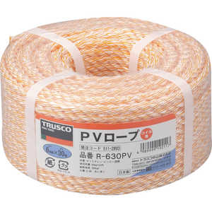 トラスコ中山 PVロープ 3つ打 線径6mmX長さ30m R630PV トラスコ中山 PVロープ 3つ打 線径6mmX長さ30m R630PV