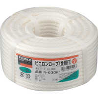 (まとめ) TRUSCO ビニロンロープ 6mm×30m コイル巻 R-630 1巻 〔×3セット〕 TRUSCO ビニロン金剛打ロープ 6mm×30m コイル巻 R-630K 1巻 まとめ) TRUSCO