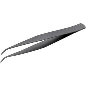 トラスコ中山 ステンレス製ピンセット フッ素コートタイプ 125mm 曲爪 TSP43 トラスコ中山 ステンレス製ピンセット フッ素コートタイプ 125mm 曲爪 TSP43